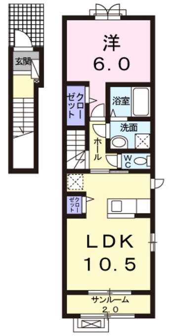 間取図 ピノ　フローリッシュＡ