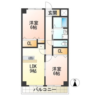 間取図 パット東原マンション