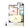 プロシード櫻 1DKの間取り