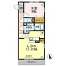 スリー・スター Ⅲ号館 Ｂ 1LDKの間取り