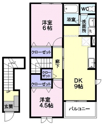 間取図 アンソレイエ