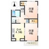 メゾンロイヤルＡ 2DKの間取り