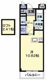パラディーゾ春日町 1Rの間取り