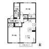 グランモア南原 2LDKの間取り