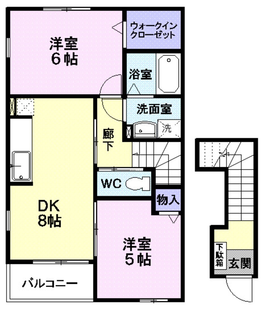 間取図 サン・ヴァンカン Ａ