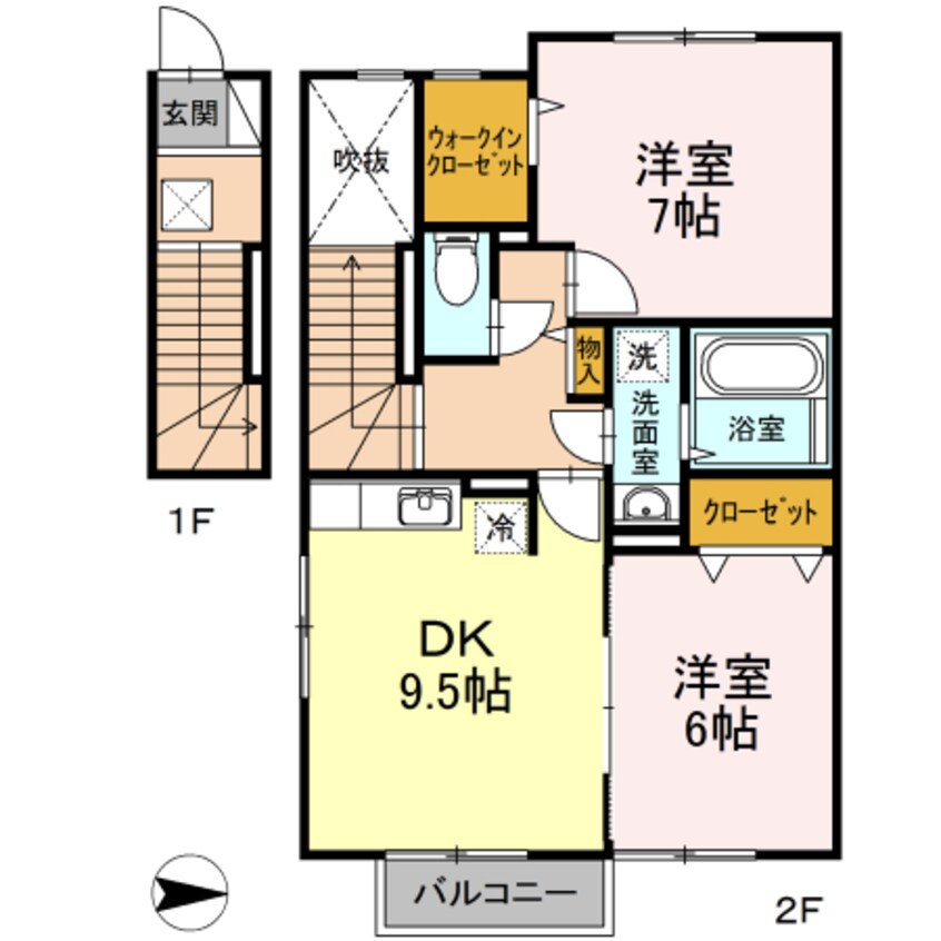 間取図 リビングタウン桜田南 Ａ