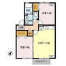 グランモアさくら館 Ｂ 2LDKの間取り