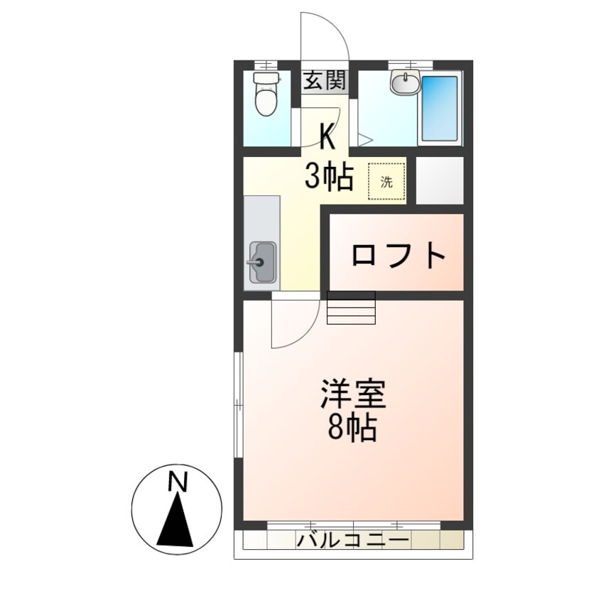 間取図 リブトキワA