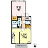 グランファーレ 1LDKの間取り