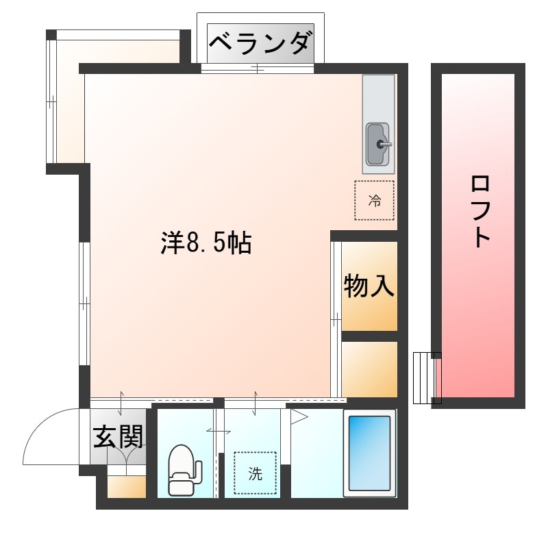 間取り図 クリスタルハイツ（城西）