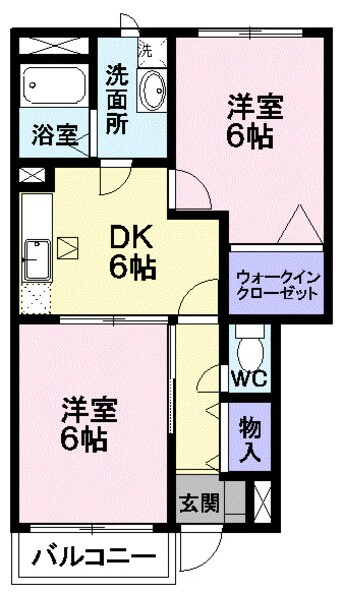 間取図 ピ－スフルライフあら町Ａ