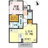 フォンテンブロー清住 1LDKの間取り