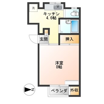 間取図 コーポ蜂屋