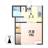 南コーポ小嶋B 1DKの間取り