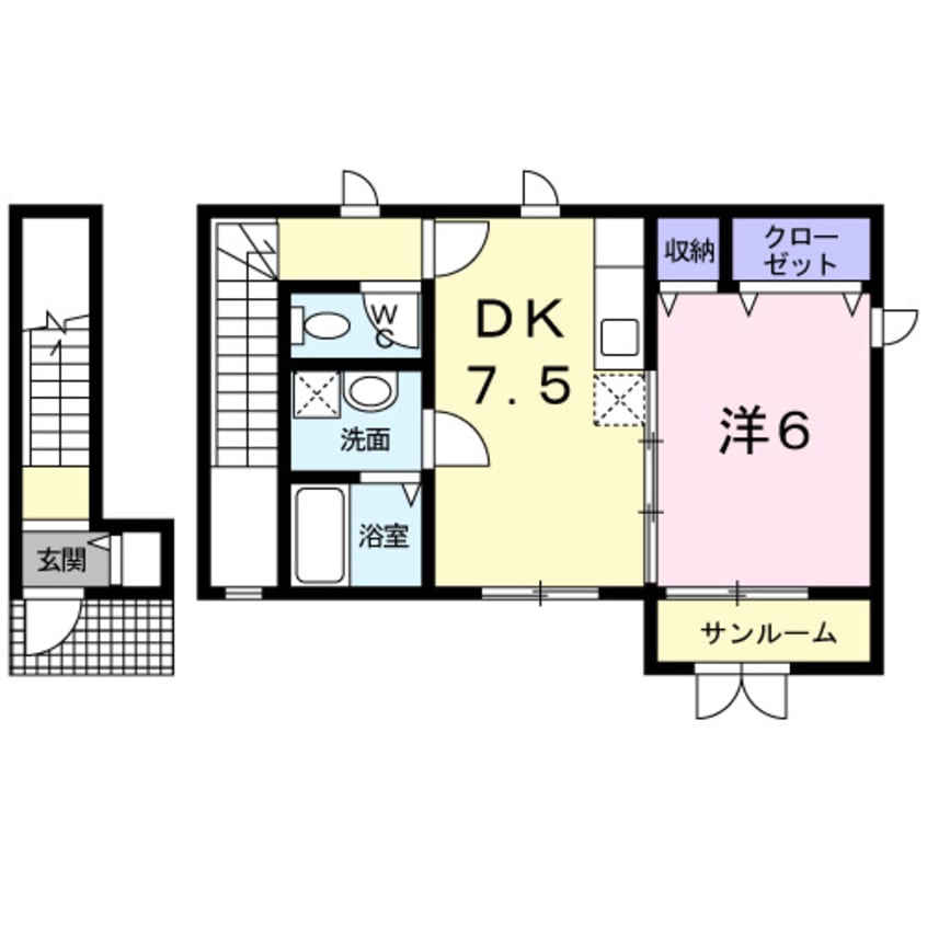 間取図 ル・シェモア