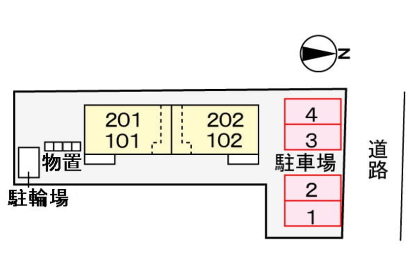 駐車場 ル・シェモア