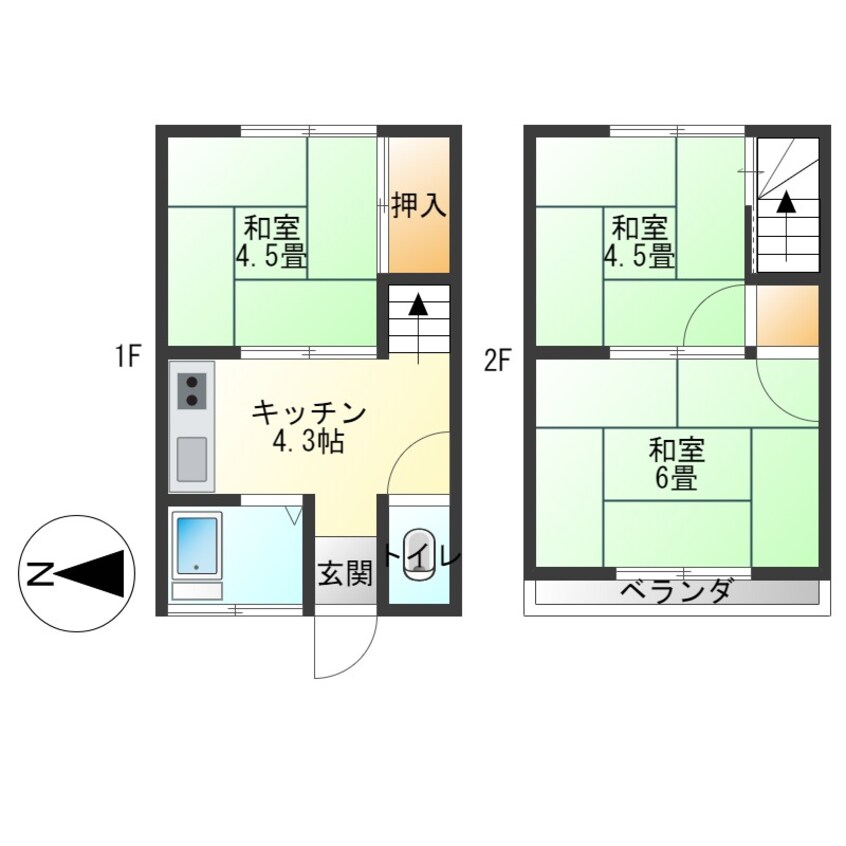 間取図 くぬぎハイツ