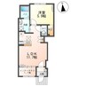 ルピナス 1LDKの間取り