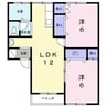 アーバン中桜田 2LDKの間取り
