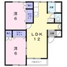アーバン中桜田 2LDKの間取り