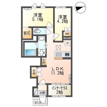 間取図 仮称）山形市上桜田新築アパート