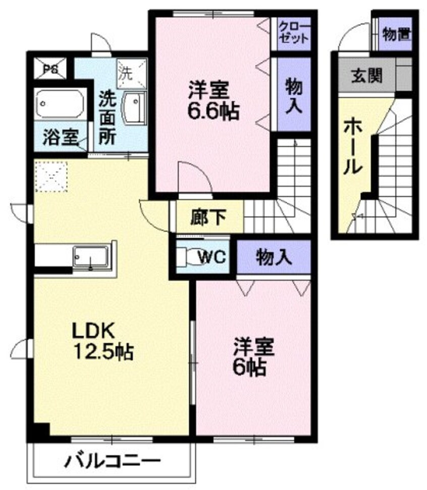 間取図 マーベラスヒル　Ｂ棟