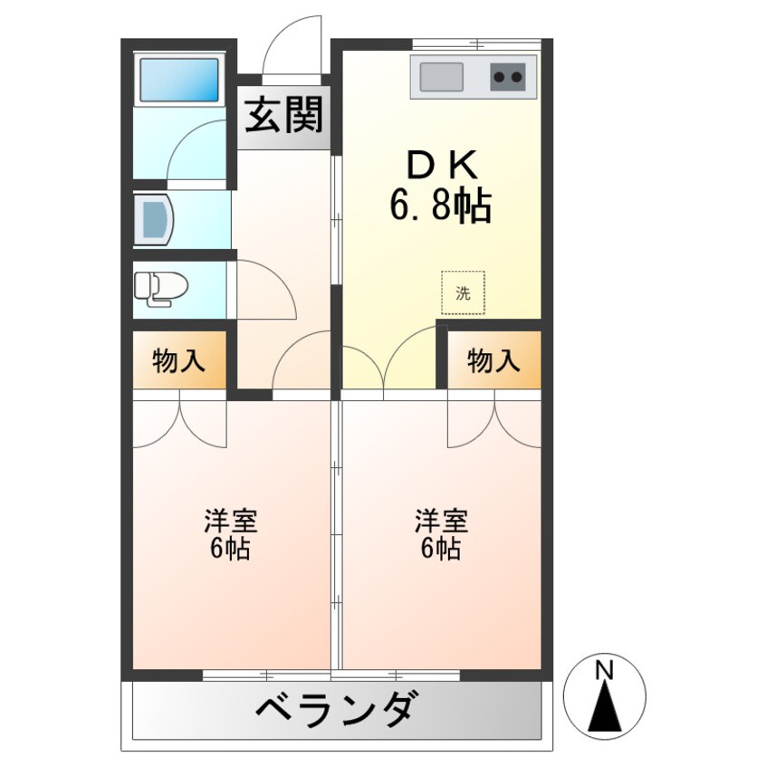 間取図 メゾンクロダ