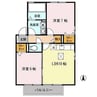 リビングタウン桜田南 Ｂ 2LDKの間取り