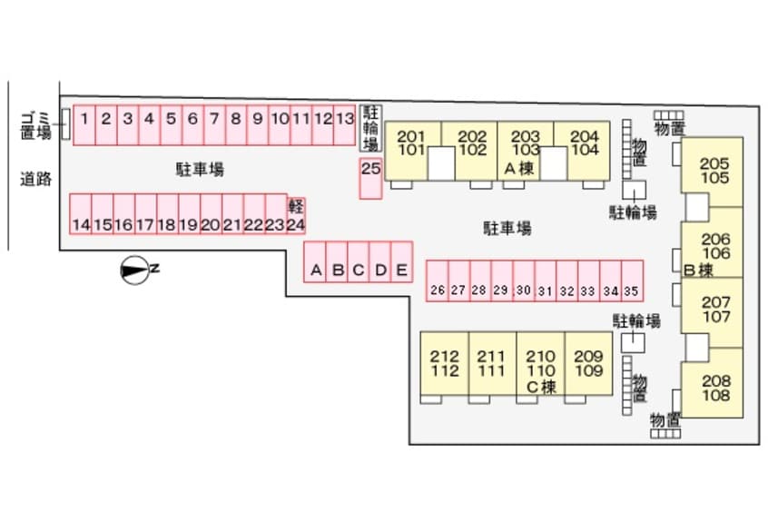 駐車場 ファミールパークスＡ