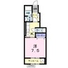 ル・クラージュ２ 1Kの間取り