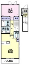 ネオ　パストラル 1LDKの間取り