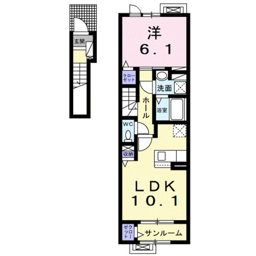 間取図 サンフローラ・グレース