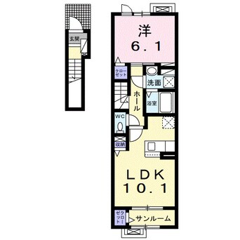 間取図 サンフローラ・グレース