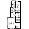 La Fonte(ラ・フォンテ) 1SKの間取り