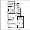 ヴィータ成沢【Ａ棟】 1LDKの間取り