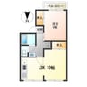 セジュール12オークス 1LDKの間取り