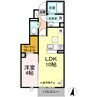 エスポワール 1LDKの間取り
