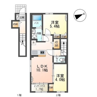 間取図 仮称）上山市金生東1丁目新築工事