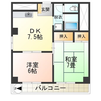 間取図 千歳山マンション