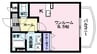 サンパティ－ク相生 1Rの間取り