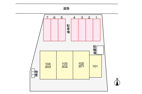 駐車場 メゾンパラディ