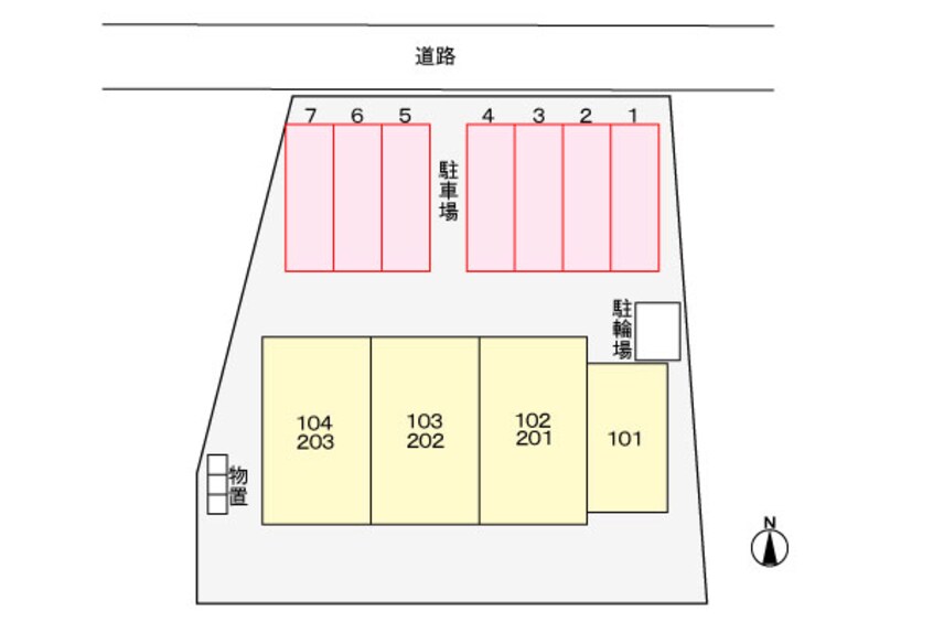駐車場 メゾンパラディ