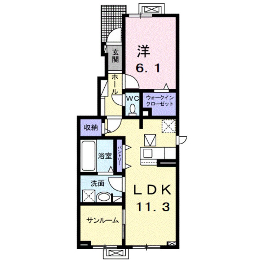 間取図 メゾン　ルーチェ