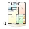 ピーコック28 2LDKの間取り