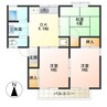 エスポワール佐藤 3DKの間取り
