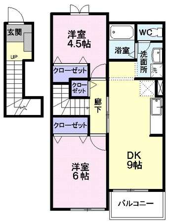 間取図 シャン・ド・フルールＡ