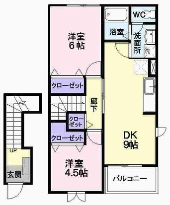 間取図 アルカンシェル　エスティＢ