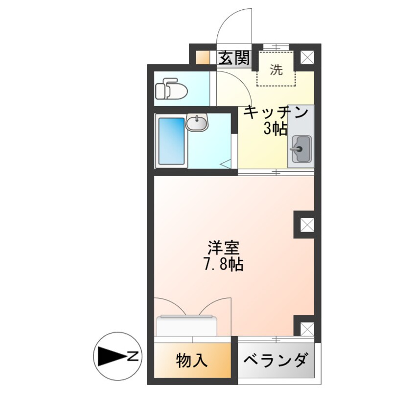 間取図 ロイヤルコーポ蜂屋