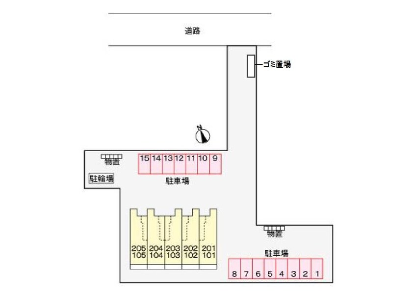 駐車場 メゾン　アグレアーブル