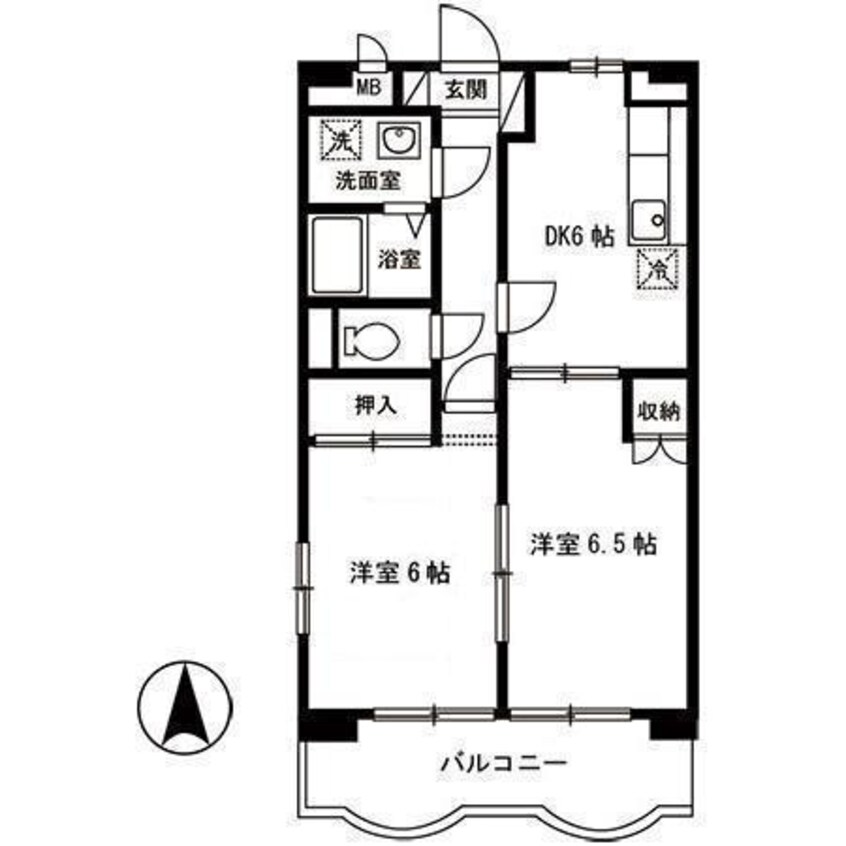 間取図 エクレールブラン